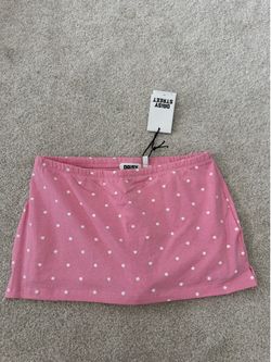 Daisy Street Pink Polka Dot Mini Skirt NWT size Small