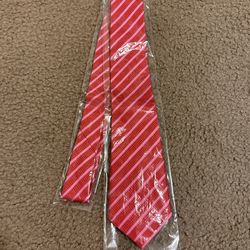 Your New Day Men's Red Necktie-Silk-Striped