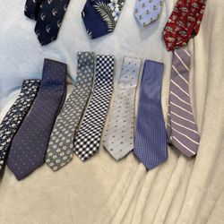 11 Men’s Suit Neck Ties (Hugo Boss, J.Crew, Tommy Bahama, David Donahue)