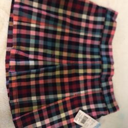 Sears Toughskins Skirt/Shorts  Size 4T -Toddler  Sassy Camper,  multicolored new with tags,  100% cotton 