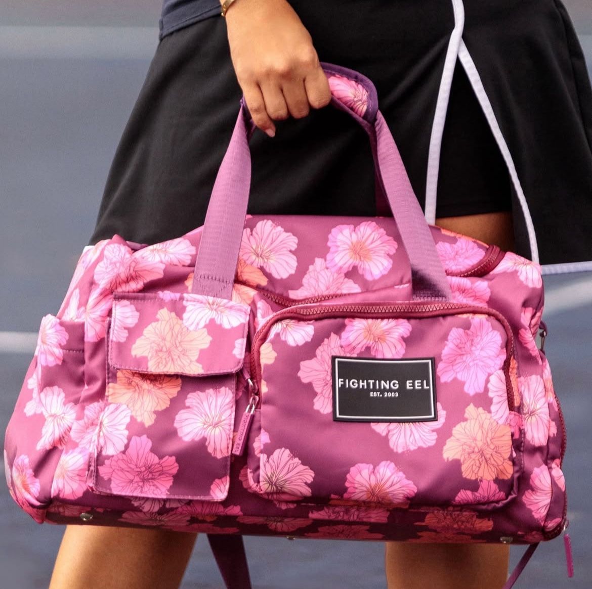 NEW Fighting Eel Duffle, Travel, Gym, Weekend Pink Bag