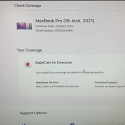 MacBook Pro 16 Inch 2021