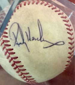 Rickey Henderson autographed baseball