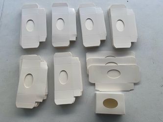 64 White Paper Soap Box with Oval Window