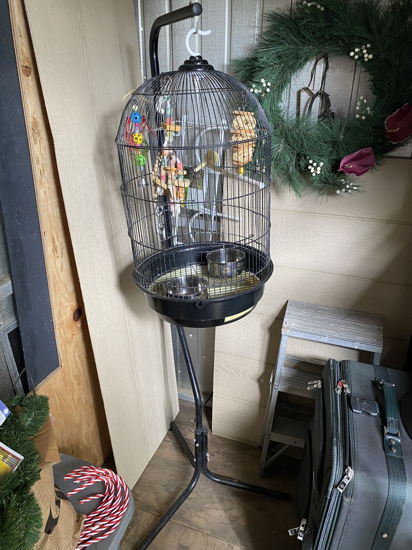 Bird Cage With Stand(Everything Inside Include) Bundle