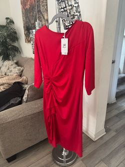 Women’s red dress