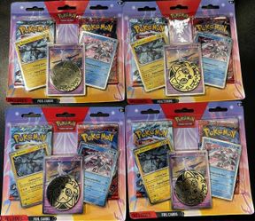 🔥 Pokémon TCG 3-Pack Blister Bundle – 4 Sealed Packs 🔥