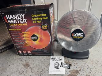 New Handy Heater Parabolic Space Heater 1500 Watt.