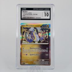 2024 POKEMON CARD MIRAIDON TEMPORAL FORCES HOLO - CGC GEM MINT 10