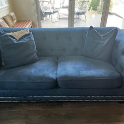 Macys Blue couch 