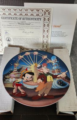 Knowles Disney Pinocchio Pleasure Island Collector Plate Lampwick
