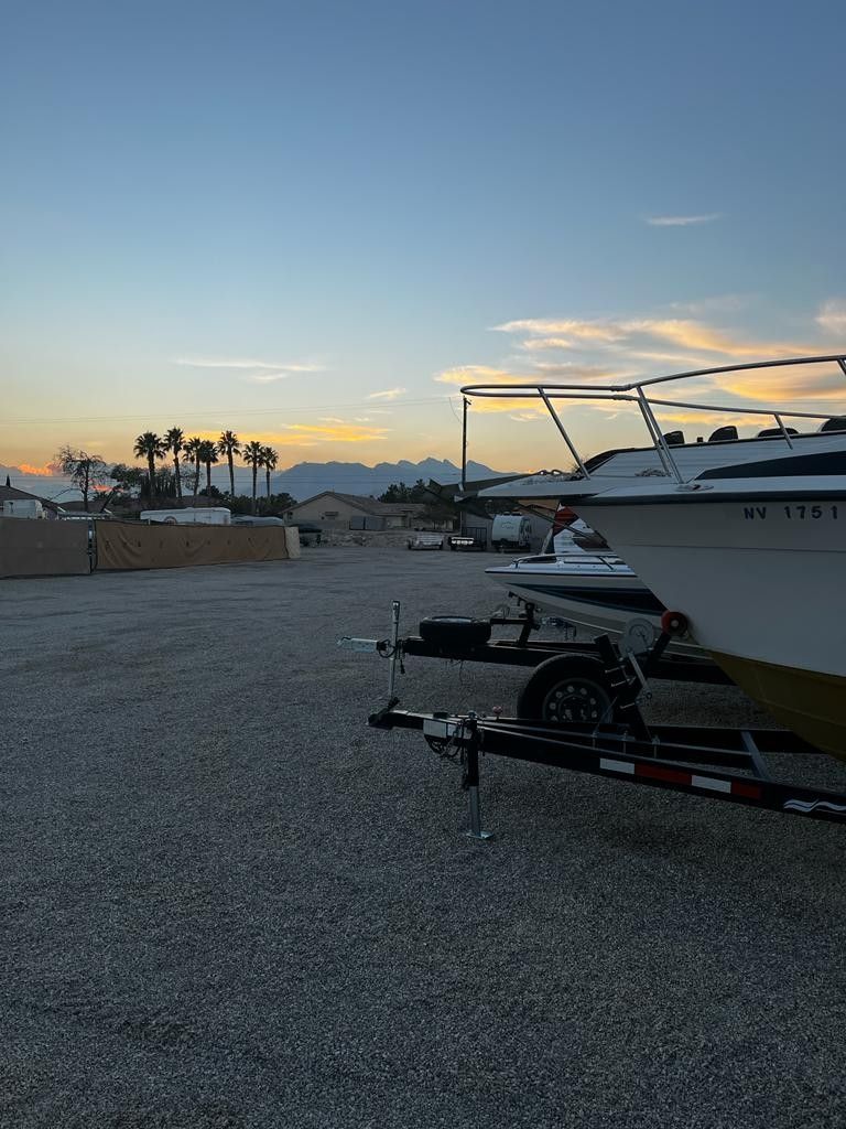 $50 Outdoor Storage Enclosed Cargo Flatbed Trailer Boat Parking Spaces
3 Acres
Gated With Lockbox and lights
24-7 Access
Double wide Gate, Lots of