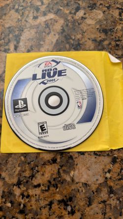 NBA Live 2001 Sony Playstation One PS1, $10