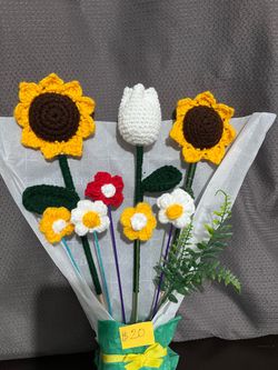 Flores a crochet