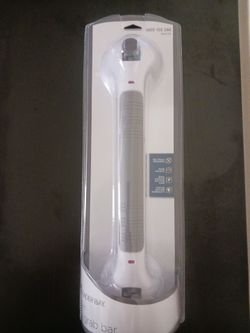 Glacier Bay Suction Cup Grab Bar White