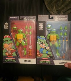 Bst action TMNT figurines  Raphael and Leonardo