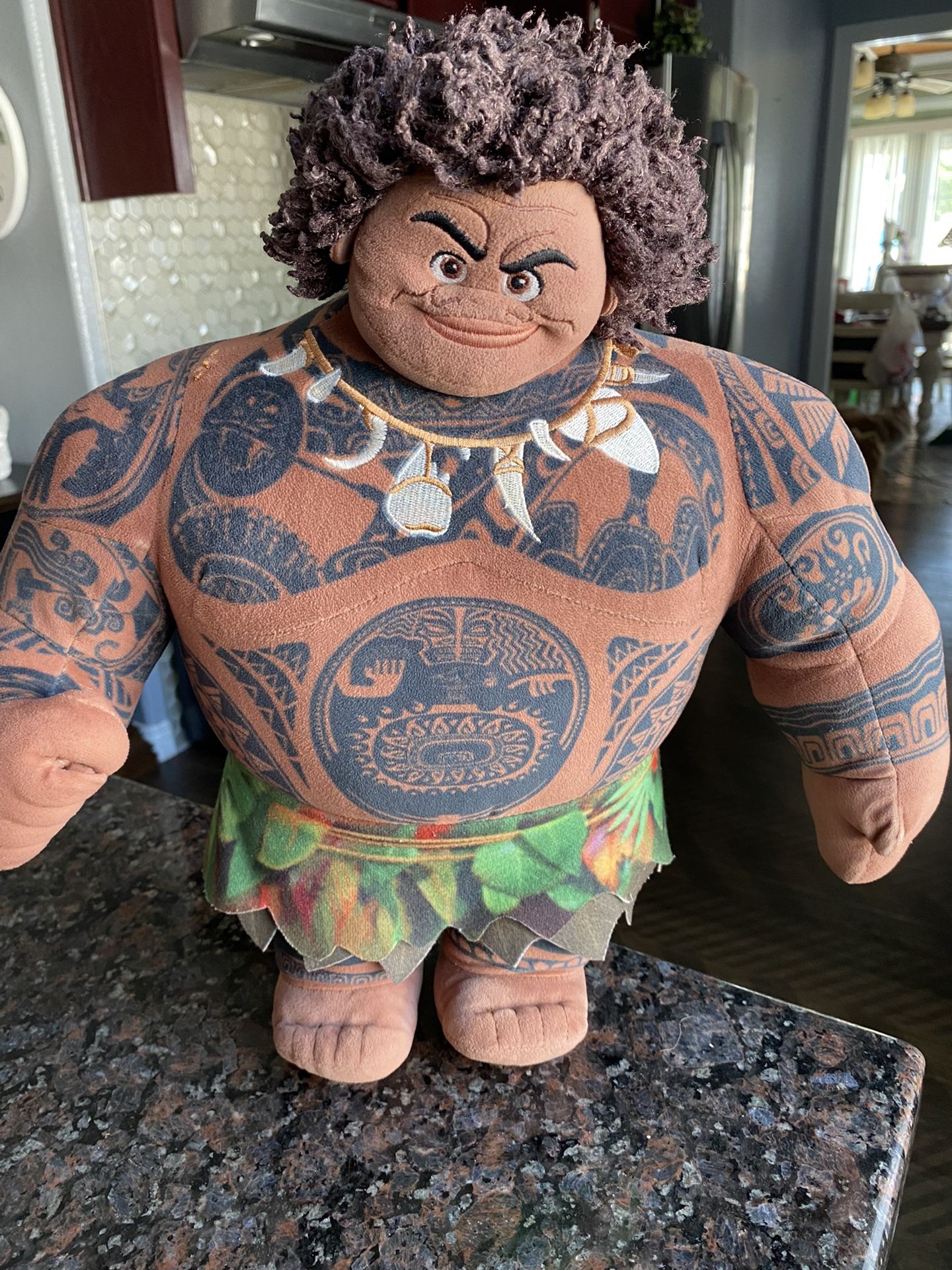 DISNEY STORE MOANA MAUI PLUSH DOLL LARGE
