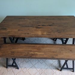 Table And Two Benches 