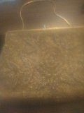 Antique gold beaded purse
