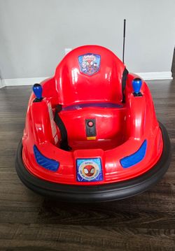 Flybar 6V Marvel Spidey Bumper car ride on toy with charger