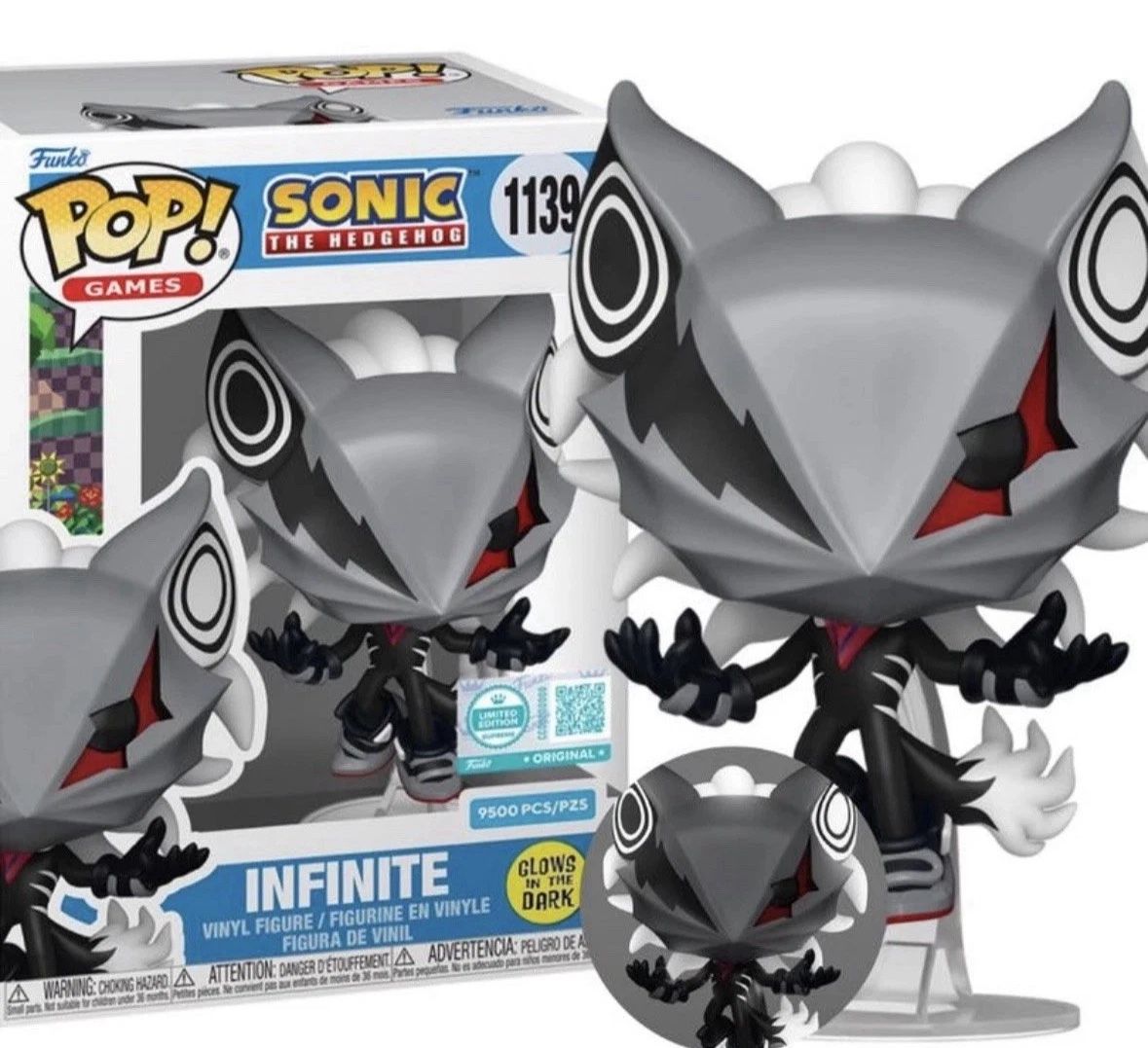 Sonic the Hedgehog Infinite Funko Pop #1139 LE 9500 PCS Glow Protector Preorder