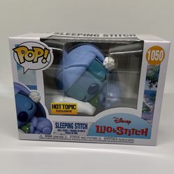 DISNEY SLEEPING STITCH FUNKO POP. HOT TOPIC EXCLUSIVE. 