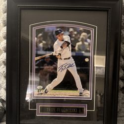 Troy Tulowitzki Auto Framed With COA