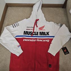 HONDA/MUSCLE MILK TEAM ZIP-UP HOODIE