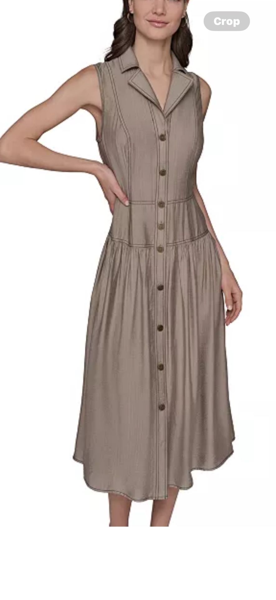 KARL LAGERFELD PARIS Women's Sleeveless Tiered Dress size S