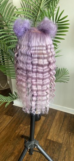Custom color frontal wig free install with purchase