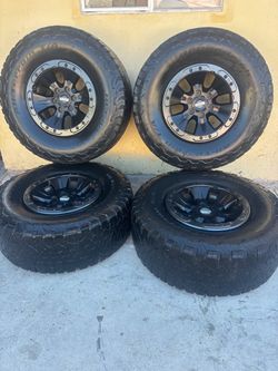 17" Ford Raptor Black Factory Oem Wheels F-150 Rims 34" BFGoodrich KO2 LT315/70R17 A/T Tires
