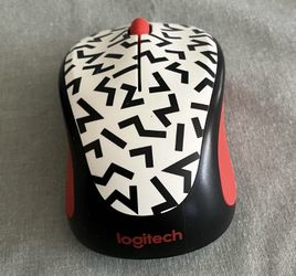 Logitech M317C Wireless Optical Mouse With Usb Dongle Zig-Zag Red PN (contact info removed)39
