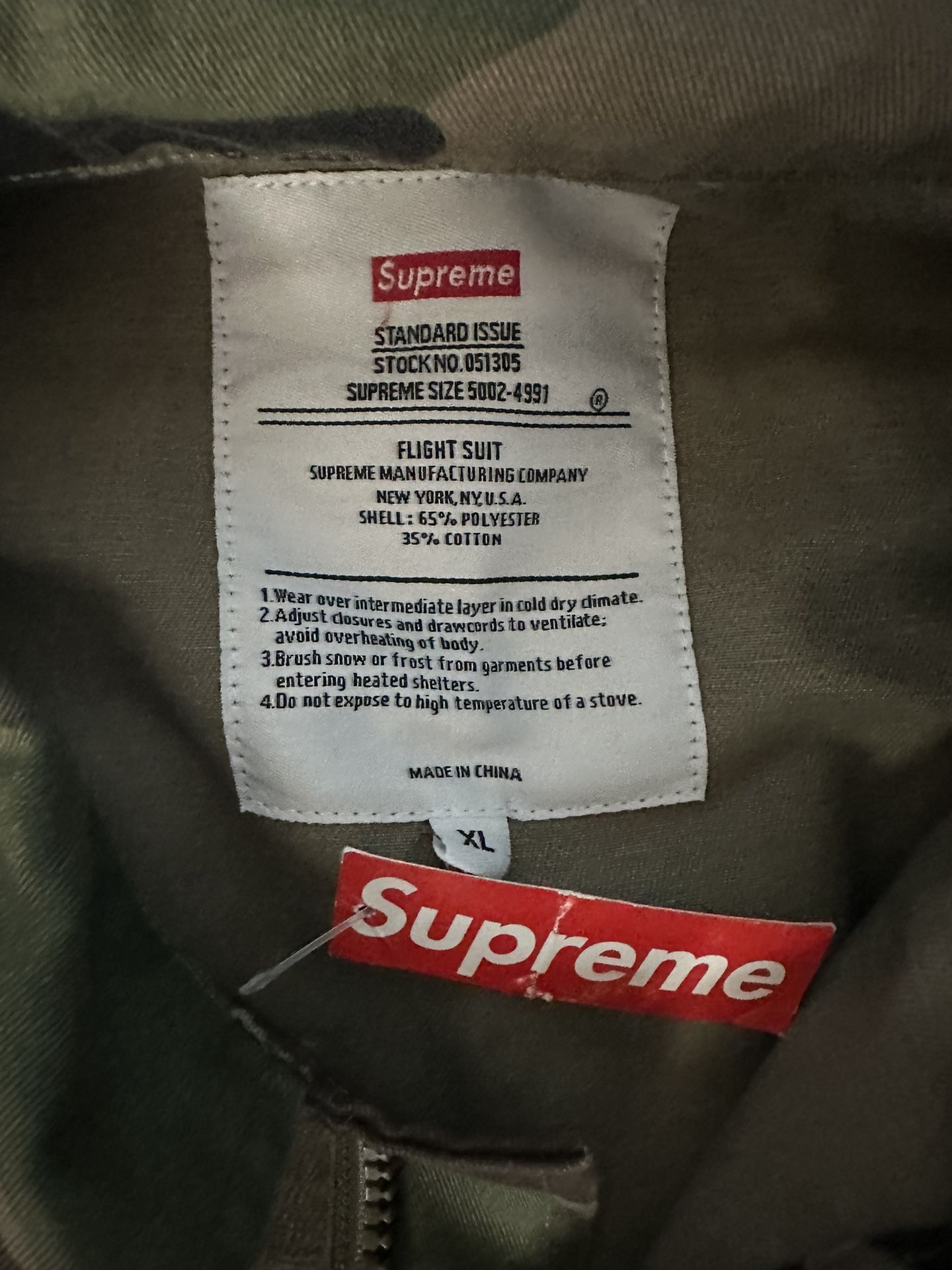 Supreme Camo Flight Suit