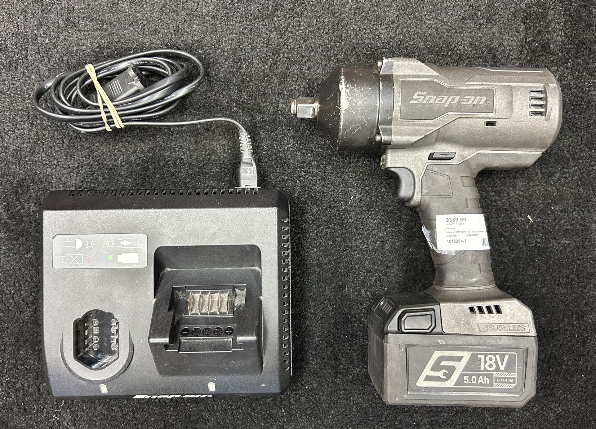 Snap On Ct9050gm 1/2” Impact Wrench W/ Battery & Charger