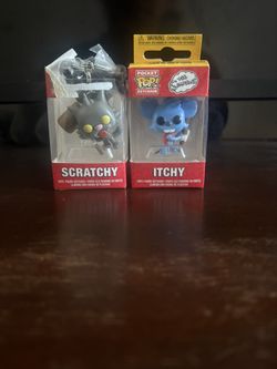 Itchy And Scratchy Keychain