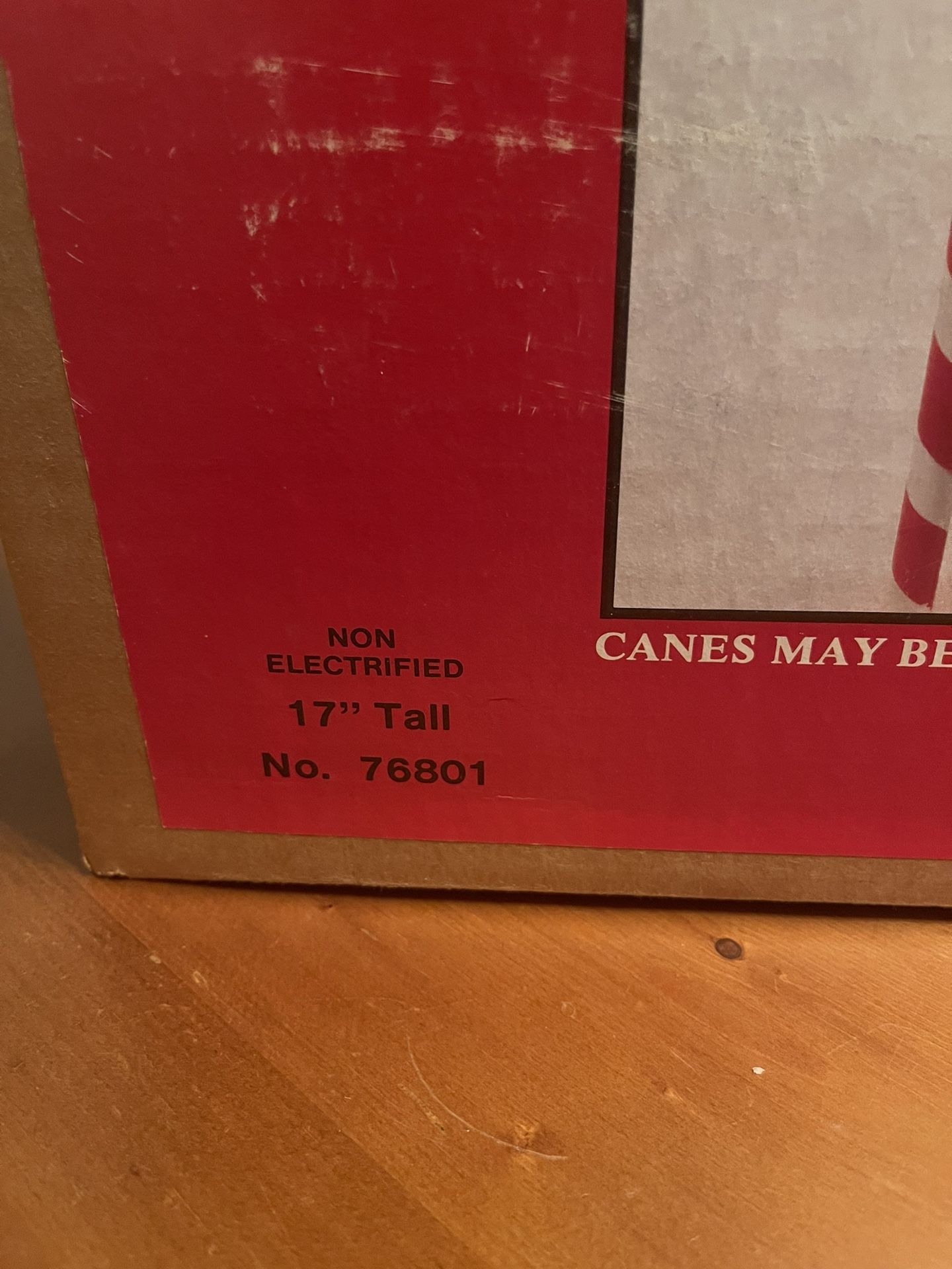 Vintage, Rare- Union Products 1980s 17” Candy Canes