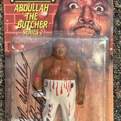 Abdullah The Butcher Signed Action Figure