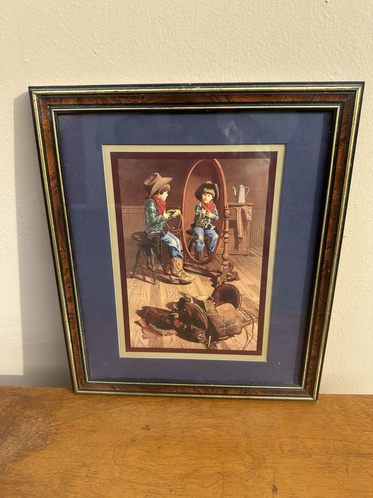 Matted Western Print