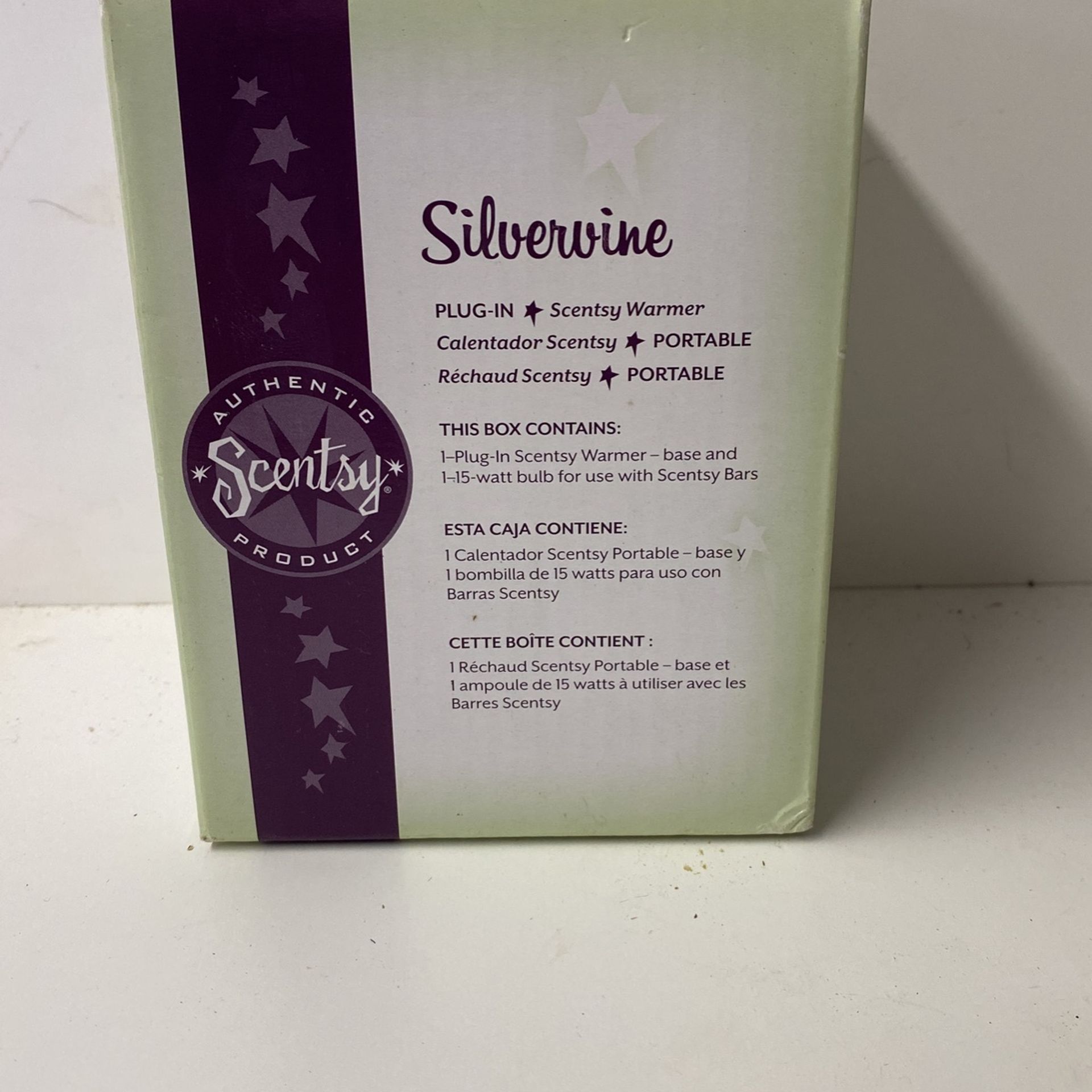 Scentsy silver vine plug in warmer- Brand New