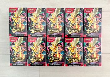 Pokemon Cards Ascended Heroes Booster Bundle FACTORY SEALED - LOT OF 10