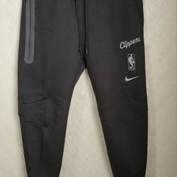 Nike NBA Los Angeles Clippers Basketball Mens Jogger Sweatpants Large Black NEW