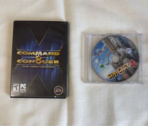 #Command & Conquer: The First Decade (PC DVD-ROM, 2006) CIB W/Codes & Poster/ sim city 4