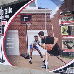 44" Portable Basketball Hoop Officially Licensed NBA Hoop POLYETHYLENE