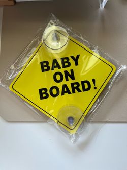 Baby On Board Car Window Sign