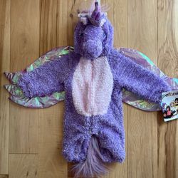 Halloween - New - Purple Dinosaur Costume - Baby - Size 6- 12 Months 