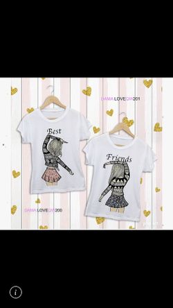 T shirts best friends xs