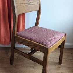 Vintage Oak Side Chair By The Hill-Rom Company