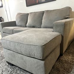 **FREE DELIVERY** Beautiful Gray Microfiber 2pc Sectional **FREE DELIVERY**