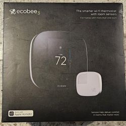 Ecobee 3 Smart Thermostat with Remote Sensor