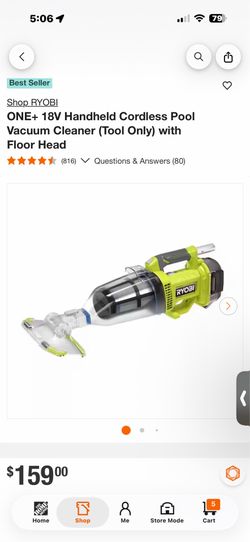 Ryobi pool vacuum